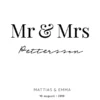 Mr Mrs - White (21x29,7 cm (A4))