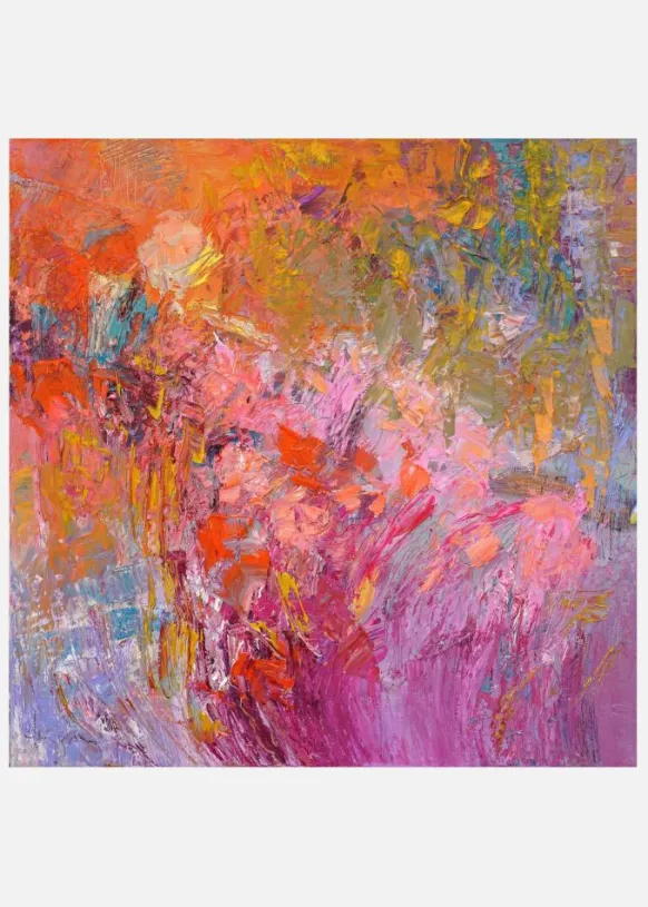 New Morning In Rose Garden Canvastavla (30x30 cm)