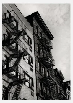 New York City Fire Escapes 05 Canvastavla (30x40 cm)