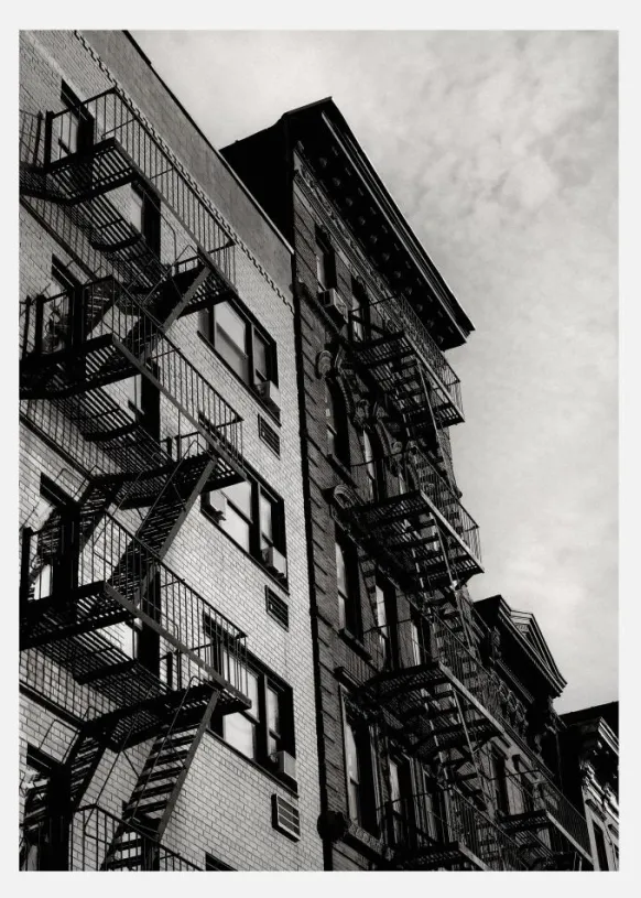 New York City Fire Escapes 05 Canvastavla (30x40 cm)