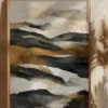 Ochre And Beige Mountains Poster (21x29.7 cm (A4))