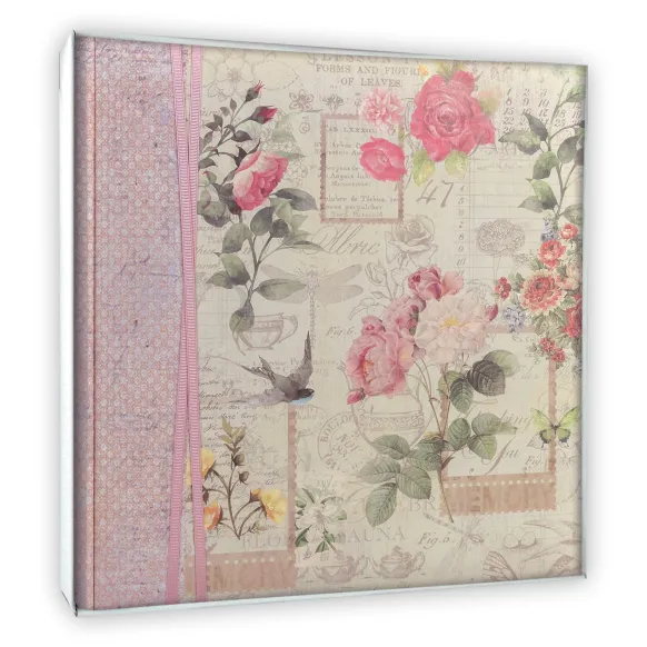 Ophelia Album Rosa - 32x32 cm (100 Vita sidor / 50 blad)