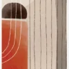 Orange Minimal Shapes III Canvastavla (30x40 cm)