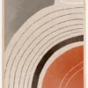 Orange Minimal Shapes II Poster (21x29.7 cm (A4))