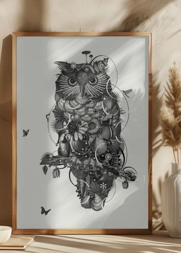 Owl Poster (21x29.7 cm (A4))
