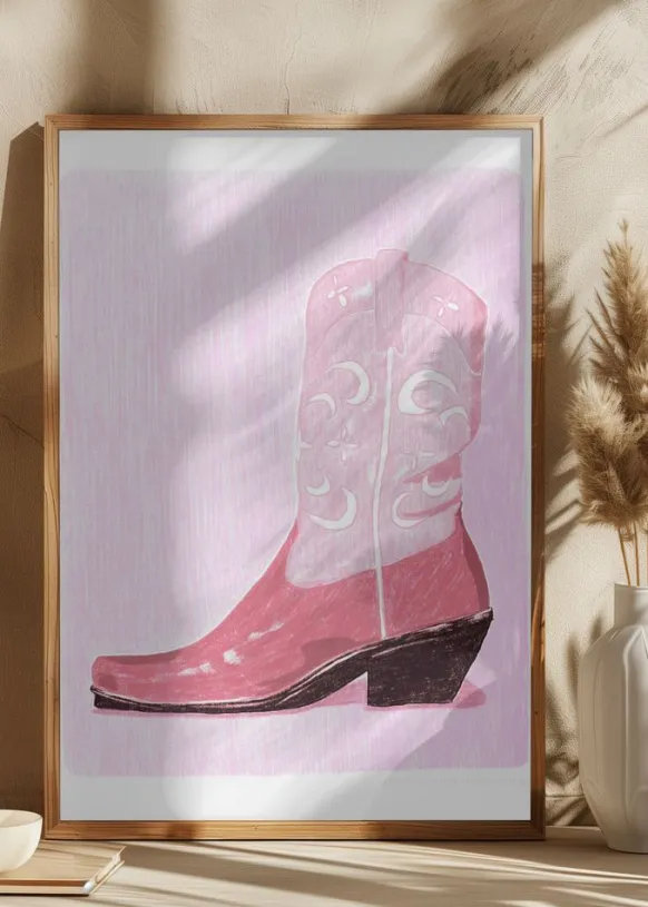 Pac Cowgirlboot Poster (21x29.7 cm (A4))