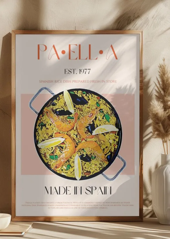 Paella Poster (21x29.7 cm (A4))