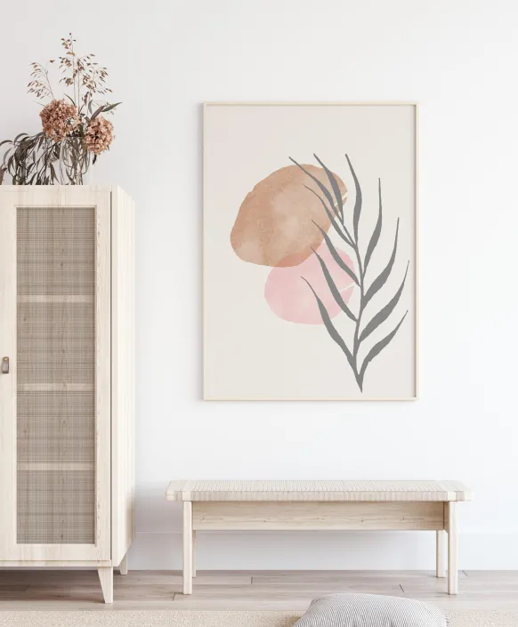 Painted Leaf II Poster (21x29.7 cm (A4))