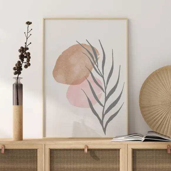 Painted Leaf II Poster (21x29.7 cm (A4))