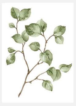 Painted Leaves Canvastavla (30x40 cm)