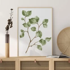 Painted Leaves Poster (21x29.7 cm (A4))