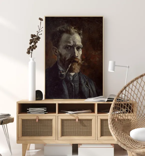 Painted Man With Pipe Poster (21x29.7 cm (A4))
