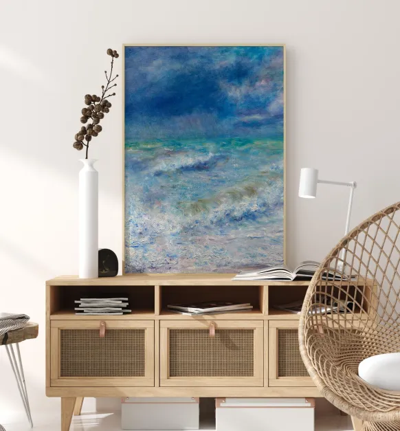 Painted Waves Poster (21x29.7 cm (A4))