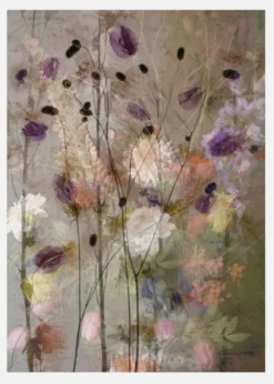 Painterly Flowers Canvastavla (30x40 cm)