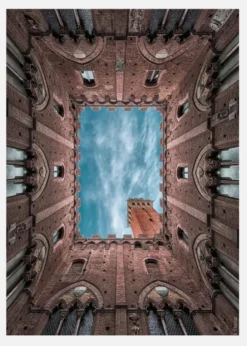Palazzo Pubblico - Siena - Italy Canvastavla (30x40 cm)