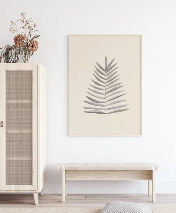 Palm Leaf Ink Poster (21x29.7 cm (A4))