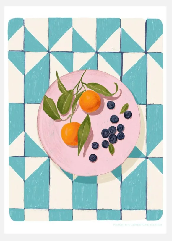 Pandc Citrus And Berries Canvastavla (30x40 cm)