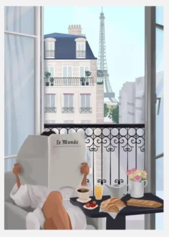 Paris Balcony Canvastavla (30x40 cm)