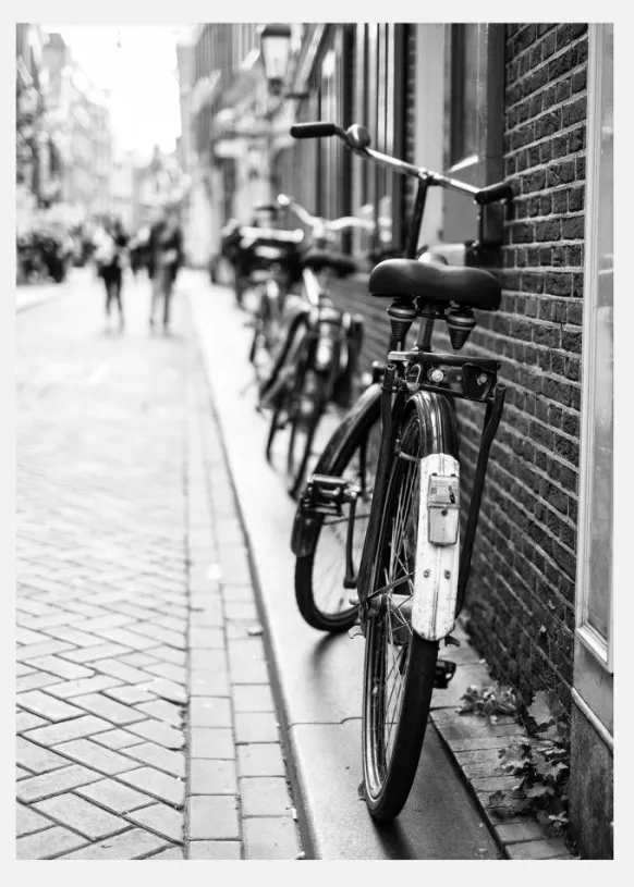 Park The Bicycles Canvastavla (30x40 cm)