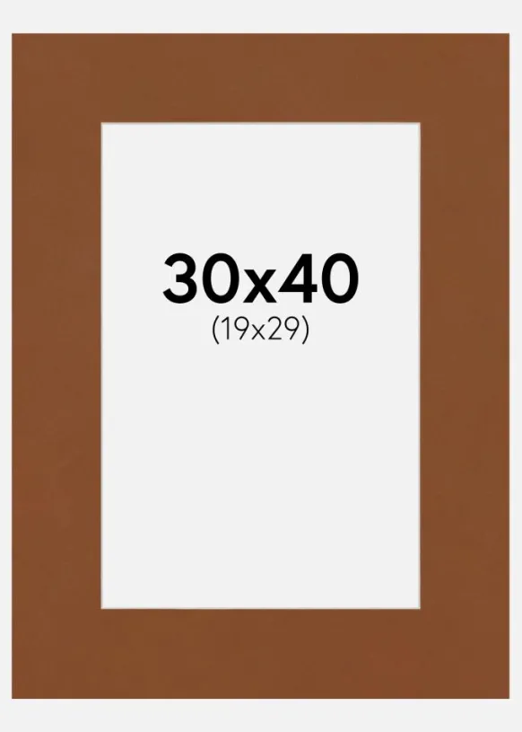 Passepartout Catcher's Mitt (Vit kärna) 30x40 cm (19x29)