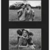 Passepartout Svart 21x29,7 cm - Collage 2 Bilder (9x14 cm)