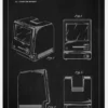Patent Print - First Macintosh - Black Canvastavla (30x40 cm)