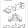 Patent Print - Formula 1 Racing Car - White Canvastavla (30x40 cm)
