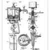Patent Print - Portable Cold Beer Dispenser - White Poster (21x29.7 cm (A4))