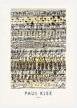 Paul Klee - Cooling In A Hot Zone Garden 1924 Canvastavla (30x40 cm)