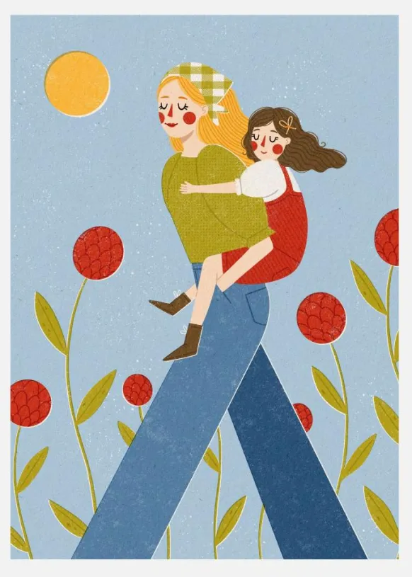 Piggy Back Canvastavla (30x40 cm)
