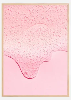 Pink Bubbles Poster (21x29.7 cm (A4))