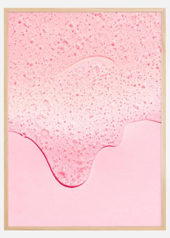 Pink Bubbles Poster (21x29.7 cm (A4))