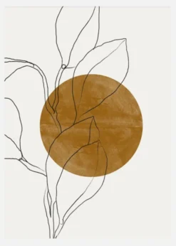 Plant And Sun Canvastavla (30x40 cm)