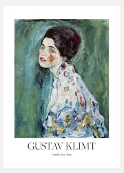 Portract Einer Dame (1916a1917) Canvastavla (30x40 cm)