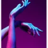 Purple Hands Canvastavla (30x40 cm)