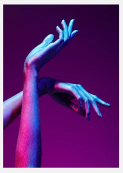 Purple Hands Canvastavla (30x40 cm)