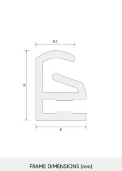 Pusselram Svart 50x66,5 cm