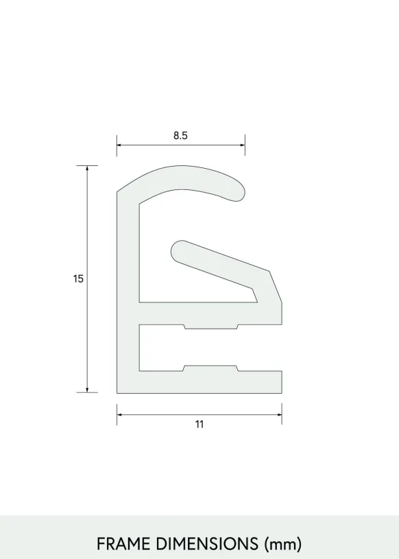 Pusselram Svart 50x66,5 cm