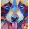 Raccoon Painting II Canvastavla (30x40 cm)
