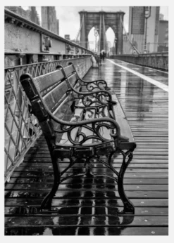 Rainy Day On The Bridge Canvastavla (30x40 cm)