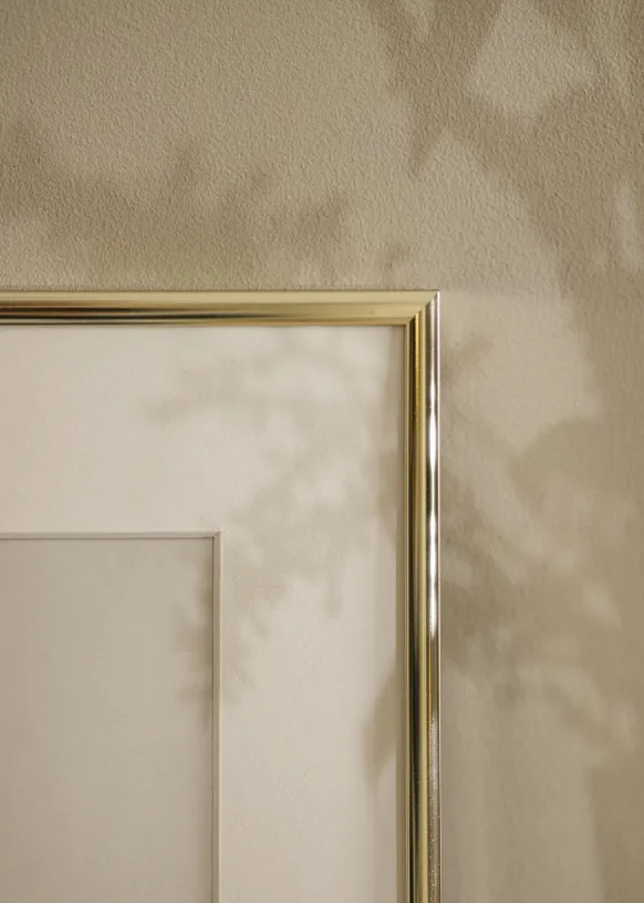 Ram Aluminium Blank Guld 50x50 cm