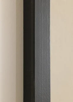 Ram Amanda Box Glas Svart 25x25 cm