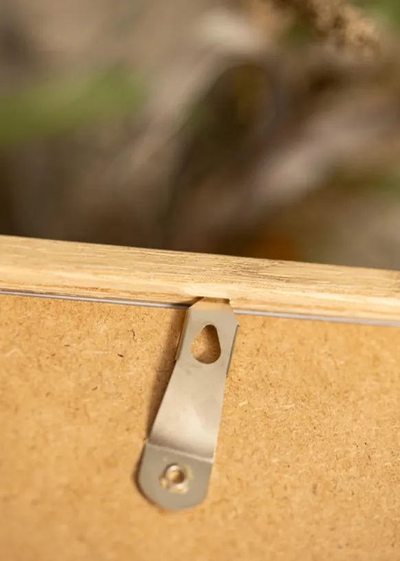 Ram Ares Naturlig Ek 50x65 cm - Passepartout Vit 15x22 inches