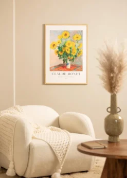 Ram Ares Naturlig Ek 45x60 cm - Passepartout Vit B3 353x500 mm