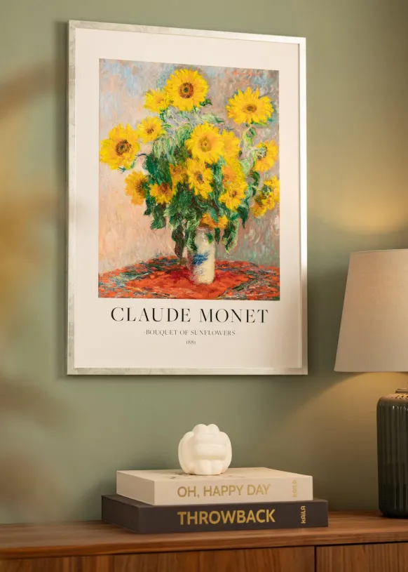 Ram Ares Silver 20x30 cm - Passepartout Vit 10x20 cm