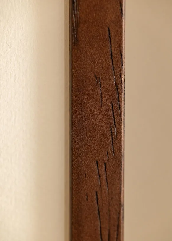 Ram Ares Teak 50x65 cm - Passepartout Vit 40x54 cm