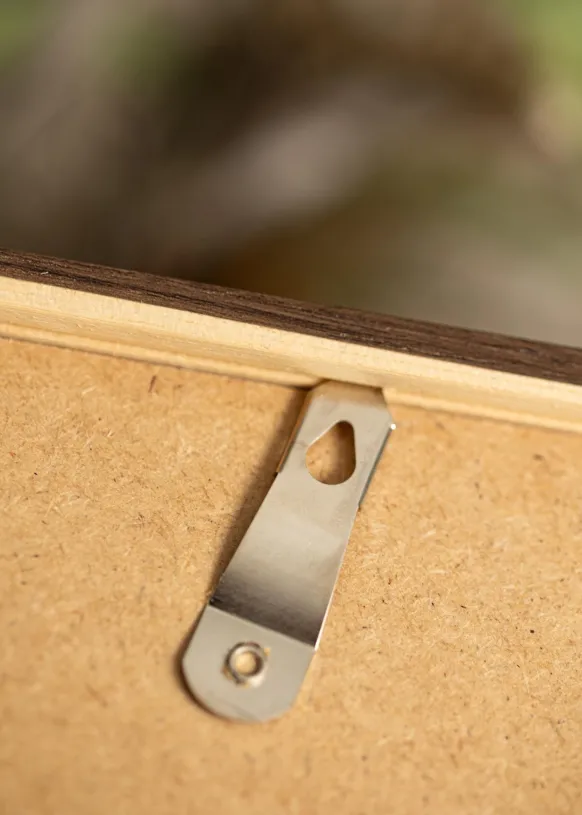 Ram Ares Valnöt 40x50 cm - Passepartout Vit 30x38 cm