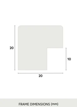 Ram Blocky Svart 70x140 cm