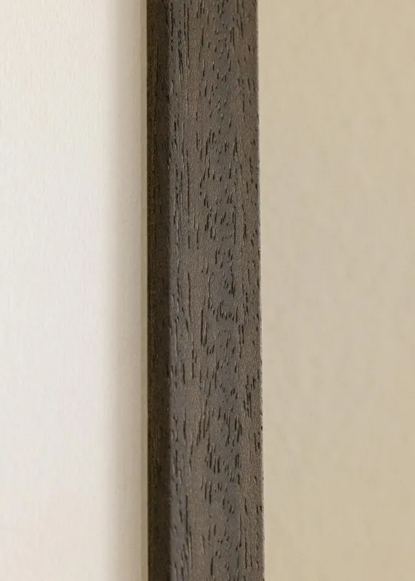 Ram Brun Trä 55x80 cm - Passepartout Vit 18x28 inches