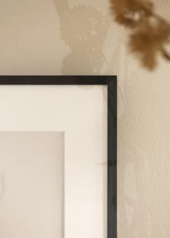 Ram Chair Glas Svart 20x20 cm